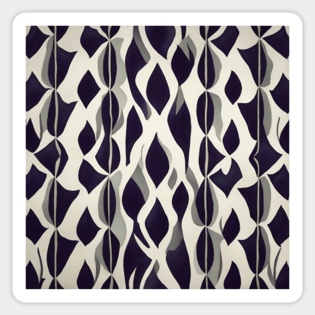 black and white abstract pattern Sticker by Merin5